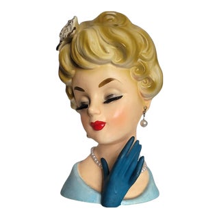 Vintage Lady Vase by Inarco For Sale