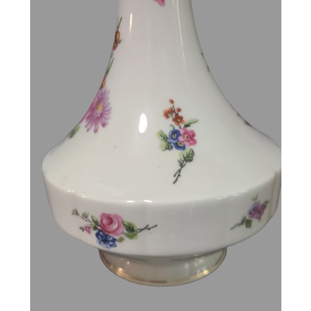 Limoges, France Vintage Limoges France Haviland Chantilly Hand Painted Porcelain Floral Decanter For Sale - Image 4 of 9