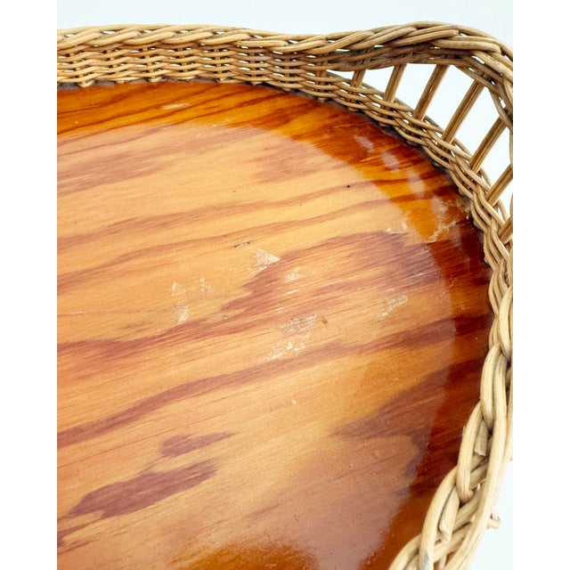 Antique Oval French Wicker Tray, Early 20th Century For Sale - Image 10 of 14