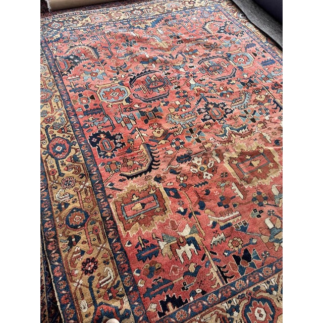 All of our antique & vintage rugs are professionally cleaned prior to being listed Name: JAW DROPPING Mint Condition...