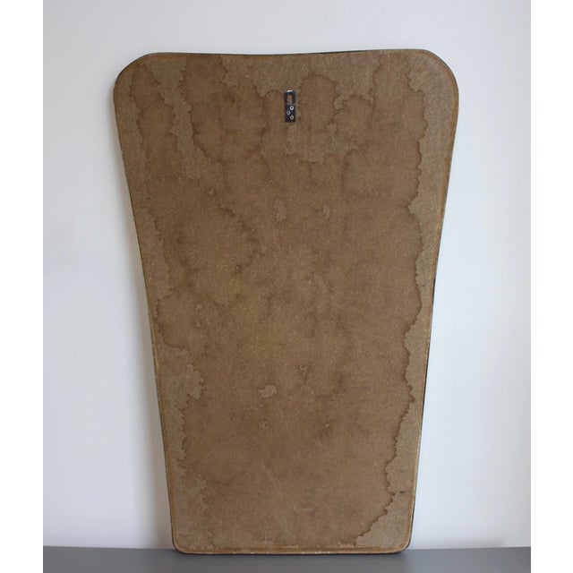 Vintage Italian Wall Mirror with Brass Frame, 1960s For Sale - Image 11 of 12
