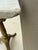 Cream Antique French Bistro Table with Marble Top and Cast Iron Pedestal Base, 1900s For Sale - Image 8 of 12