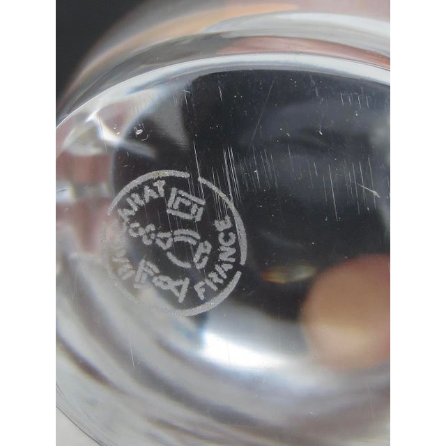 Late 20th Century Baccaratt Clear Crystal Pelican Figure For Sale - Image 5 of 5