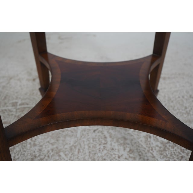 Maitland Smith Inlaid Floral Occasional Lamp Table For Sale - Image 15 of 18