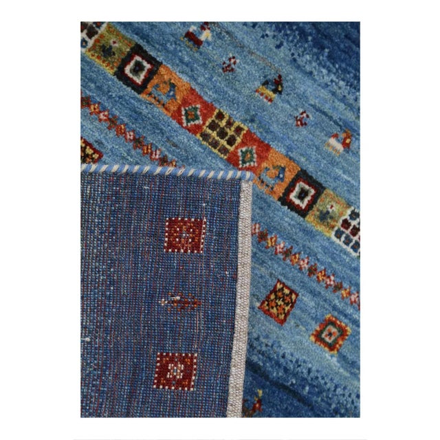 Pasargad Persian Gabbeh Rug For Sale - Image 4 of 4