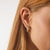 These vintage hoop earrings feature 24 baguette cut diamonds totaling approximately 1.90 carats, arranged in a continuous...