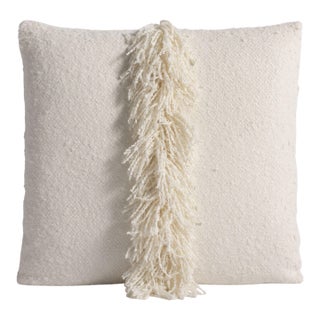 Lancaster Signature Fringe Pillow in Berber Ivory For Sale