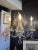 Pair of 1980s Contemporary Rococo Style Brass and Crystal Bi Level Three Light Sconces For Sale - Image 9 of 12