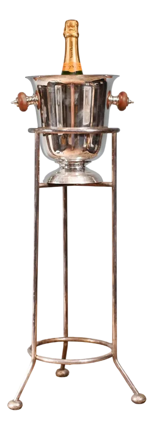 French Silver-Plated Champagne Stand Bucket