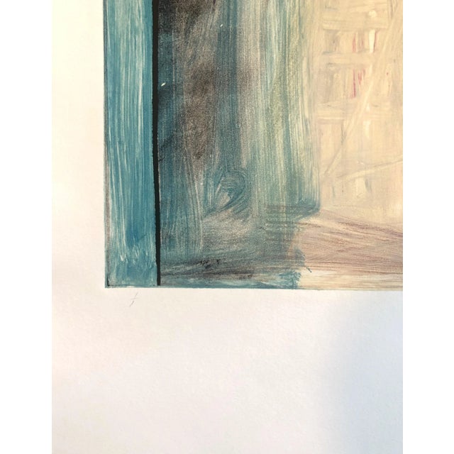 1990s Pierre ObandoAbstract Expressionist Modernist Colorful Bold Monoprint Monotype Painting Print, 1997 For Sale - Image 5 of 6