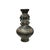 1970s Orient Bronze Glaze Dragon Handle Color Floral Motif Ceramic Vase For Sale - Image 5 of 15