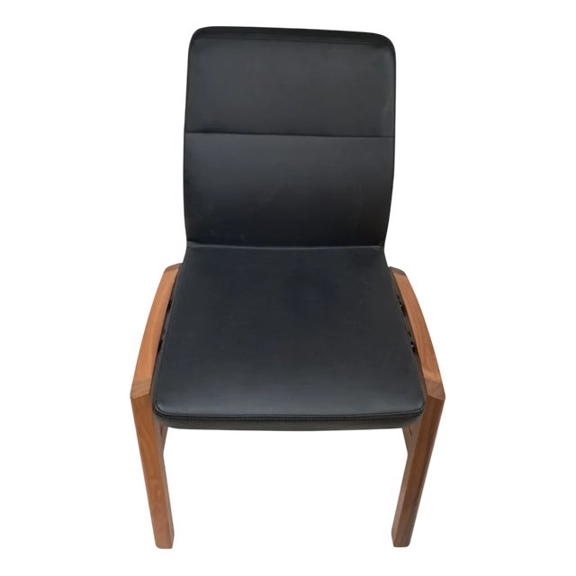 Vintage Desk Chair in Leather by Sven Christiansen, 1990s For Sale