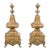 French Regence Louis XIV/XV Style Gilt Bronze Andirons - A Pair For Sale