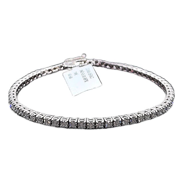 2.00 Ct Diamond Tennis Bracelet For Sale