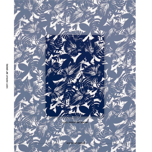 Featuring graphic silhouettes of tropical fronds, Palisades Palm Print Indoor/Outdoor fabric is a dense allover design by...