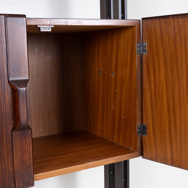 Single Span Floor-to-Ceiling Bookcase, 1960, in Good conditions. Designed 1960 to 1969