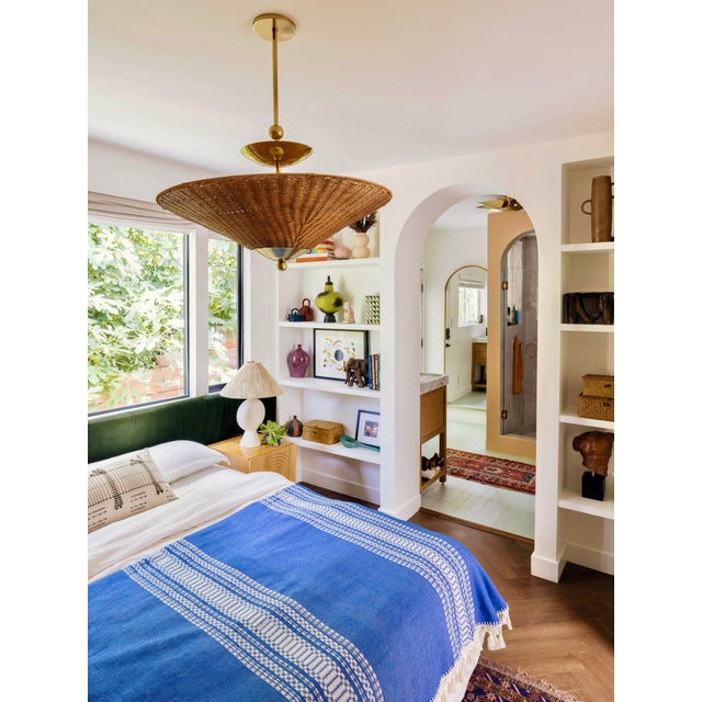 Mitzi Centella 18 in. 1 Light Table Lamp in Aged Brass and White Plaster Finish For Sale In New York - Image 6 of 11