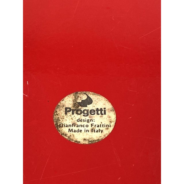 Red Centerpiece / Tray by Gianfranco Frattini, Italy, 1970s For Sale - Image 15 of 17