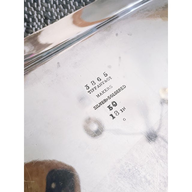 A beautiful antique circa 1880s heavy silver plated serving tray by Tiffany and Company! In excellent condition for its...