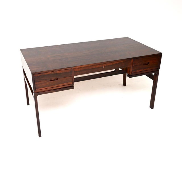 Vintage Danish Desk attributed to Arne Wahl Iversen for Vatne Møbler, 1960 For Sale - Image 11 of 11
