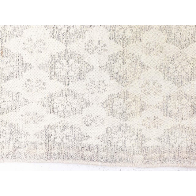 Indian Cotton Agra Rug For Sale - Image 3 of 9