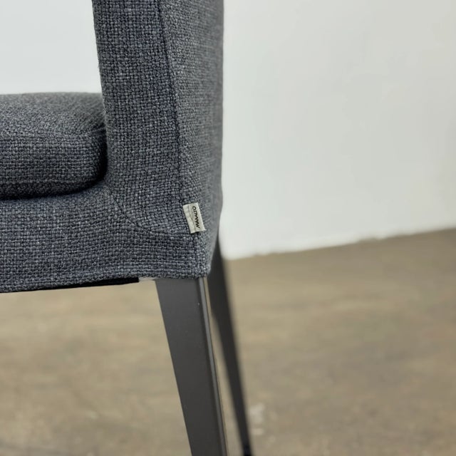 Charcoal Maxalto Eunice Dining Chair Set of Six For Sale - Image 8 of 9