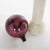 Purple Glass Garden Gazing Globe on Pottery Pedestal 20thC For Sale - Image 8 of 9