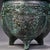Vintage Chinese Archaic Bronze Tripod Ding, Carved Inscriptions & Taotie Mask Relief, Chinoiserie Ritual Vessel For Sale - Image 10 of 10