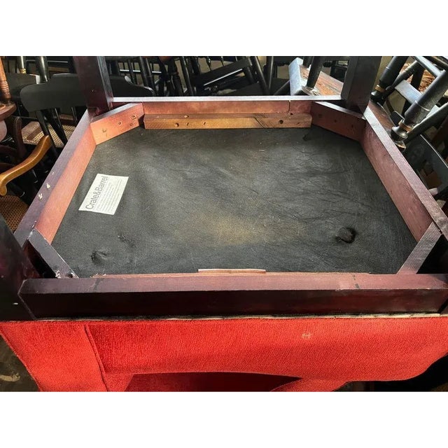 Contemporary Pair Crate & Barrel Upholstered Lounge Slipper Chairs. For Sale - Image 3 of 11