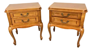 Vintage French Louis XVI Style Nightstands, Set of 2