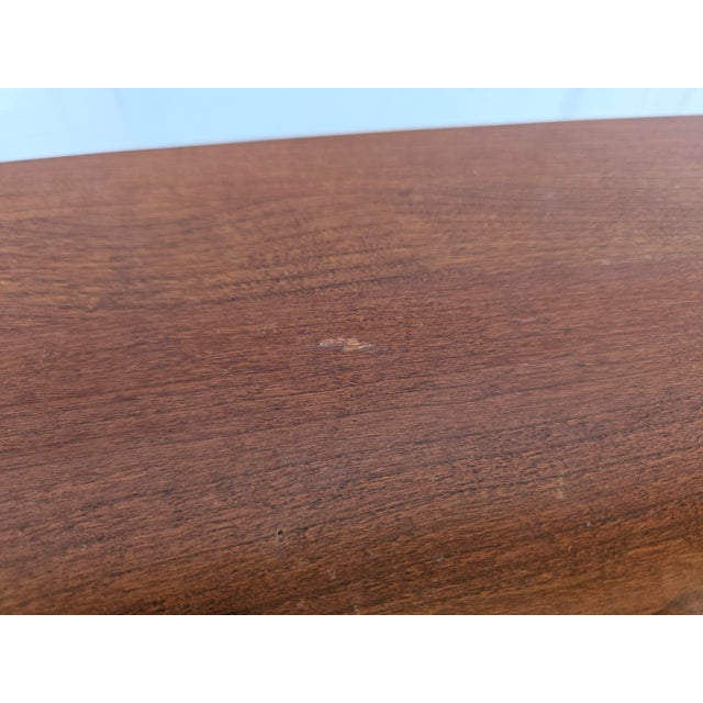 Black Ethan Allen Cherry Top American Impressions Triangular Side Table For Sale - Image 8 of 9