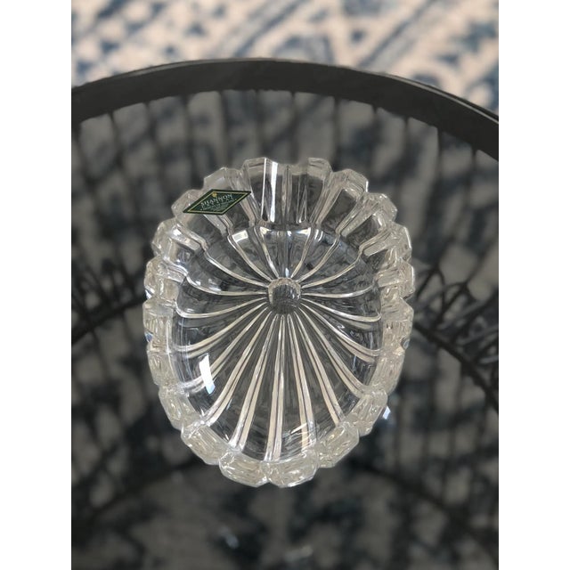 Art Nouveau Late 20th Century Shannon Leaded Crystal Cigar Ashtray For Sale - Image 3 of 8