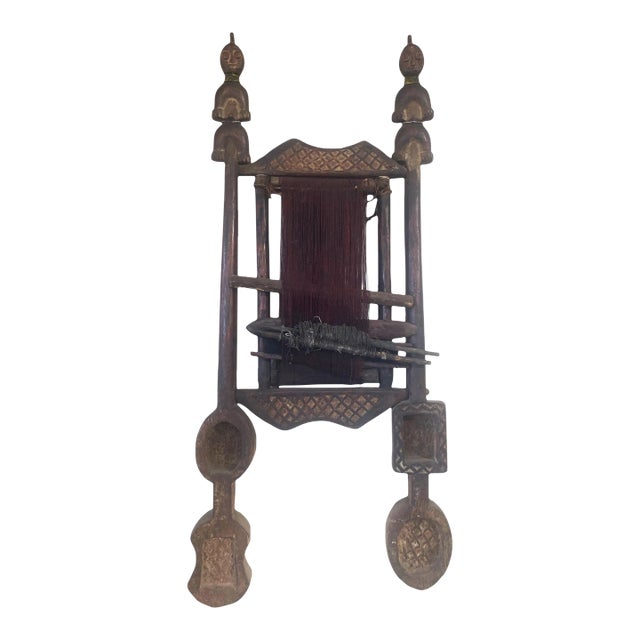 Vintage Large Namji Tribe Loom Cameroon 40.5" H For Sale