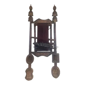 Vintage Large Namji Tribe Loom Cameroon 40.5" H