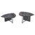 Charcoal Vintage Italian Granite Coffee Tables with Chrome Base, 1980s, Set of 2 For Sale - Image 8 of 8