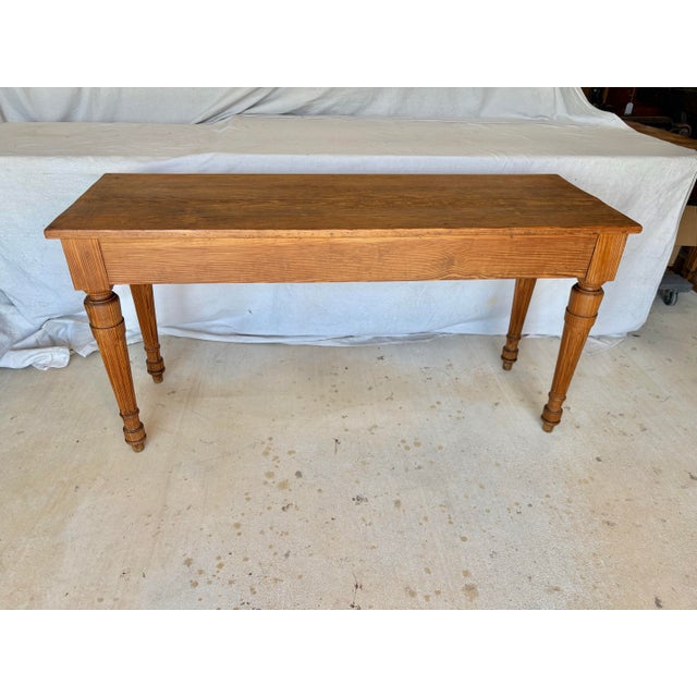 Late 19th Century French Pine Console Table For Sale - Image 12 of 12