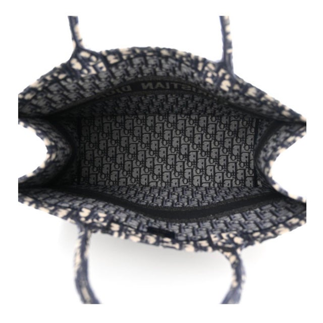 Christian Dior Medium Oblique Book Tote, Black & White For Sale - Image 12 of 18