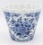Vintage Dutch Delft Blue and White Floral Ceramic Planter For Sale - Image 11 of 11