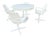 Space Age the Cherry Chairs and Expandable Tulip Table by Luigi Colani for Lusch & Co, 1970s, Set of 5 For Sale