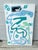 Colorful white and blue abstract painting. Large size. Perfect to add some visual interest and a pop of color to any...