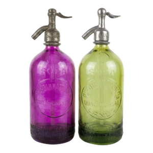 Vintage Seltzers Bottles, Restored From the 1930's Period. Collectible Design Piece