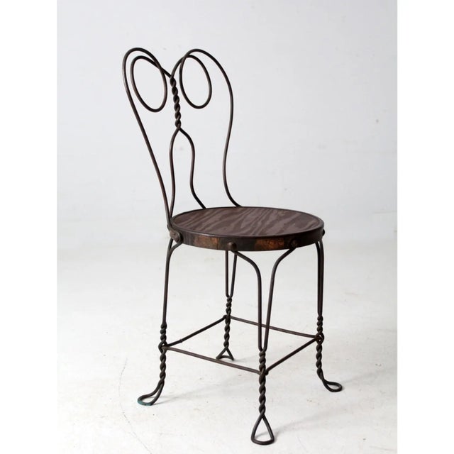 Antique Ice Cream Parlor Chair For Sale - Image 11 of 13