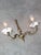 They take standard E14 light-bulbs (not included). Dimensions of double sconce: 27x16x34cm Dimesions of the single sconce:...