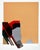 Abstract "Tarantella" - Geometric Abstract Screen Print With Peach, Red, and Black by Michael Hale For Sale - Image 3 of 7