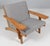 GE-370 Lounge Chair in Oak Frame and Hallingdal Wool by Hans J. Wegner for Getama, 1960s For Sale - Image 3 of 9