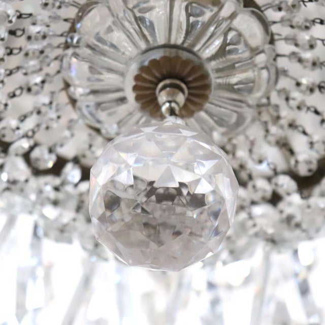 Chandeliers with Large Crystal Drops, Set of 3 For Sale - Image 14 of 18