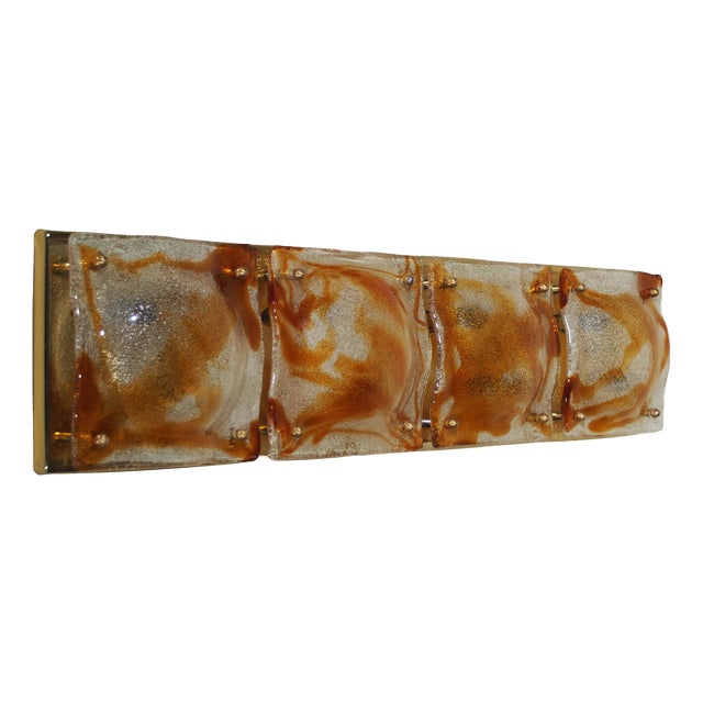 Wall Lights by Toni Zuccheri for A.V. Mazzega, 1970s, Set of 4 For Sale