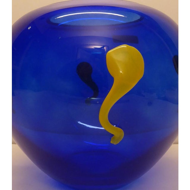 Art Glass Vase by Pierre Casenove for La Rochiere, France For Sale - Image 4 of 8