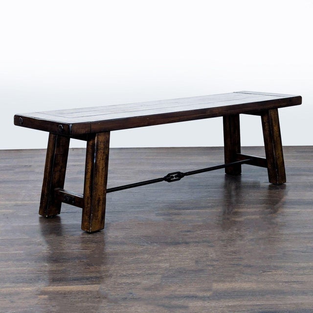 Industrial Pottery Barn Benchwright Dining Bench For Sale - Image 3 of 5