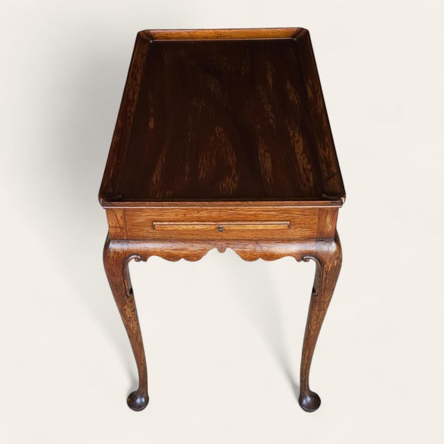 Mid 20th Century Kittinger 20th C Georgian Style Mahogany Butler’s Side Table With Tray Top For Sale - Image 5 of 8